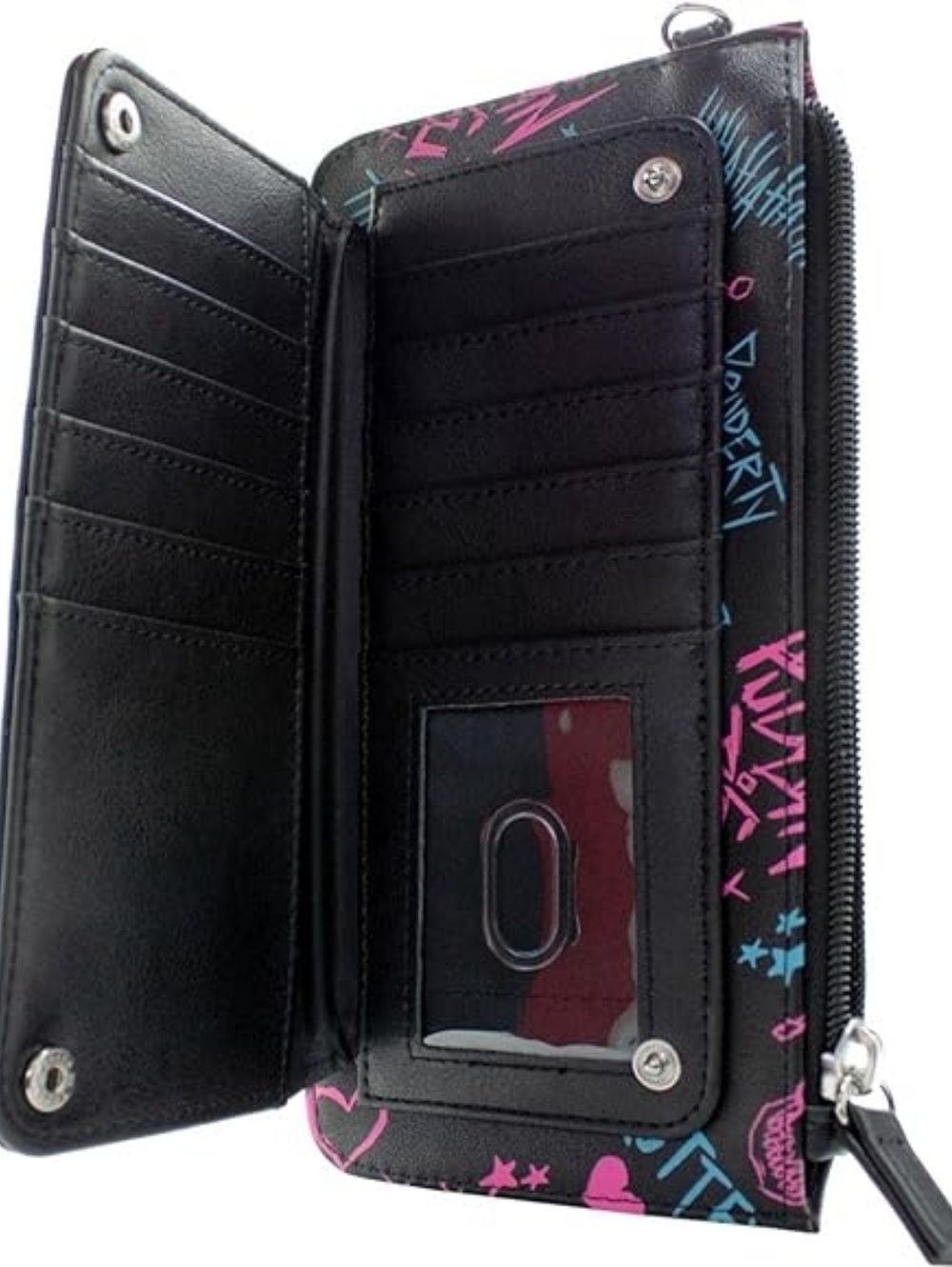 Harley Quinn Joker Wristlet Clutch Wallet - Picture 5 of 8